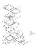 Refrigerator shelf parts