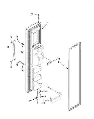 Freezer door parts