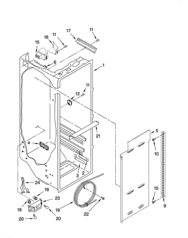 Refrigerator liner parts