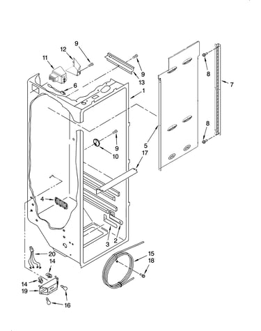 Refrigerator liner parts