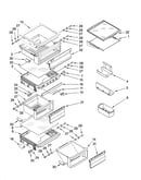 Refrigerator shelf parts