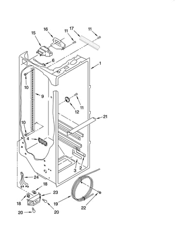 Refrigerator liner parts