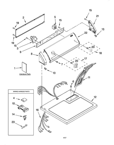 Top and console parts
