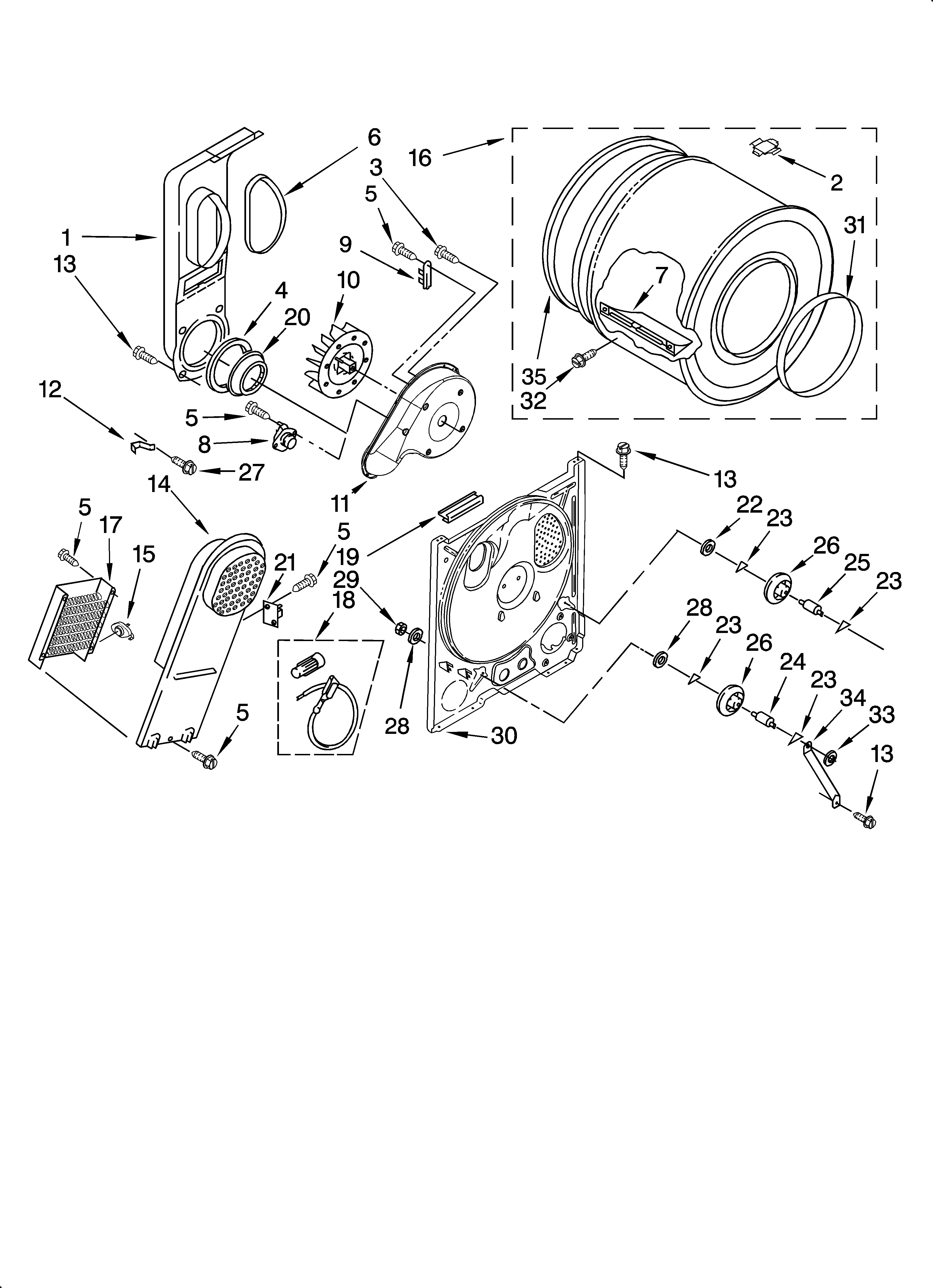 Bulkhead parts, optional parts (not included)