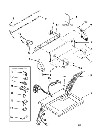 Top and console parts