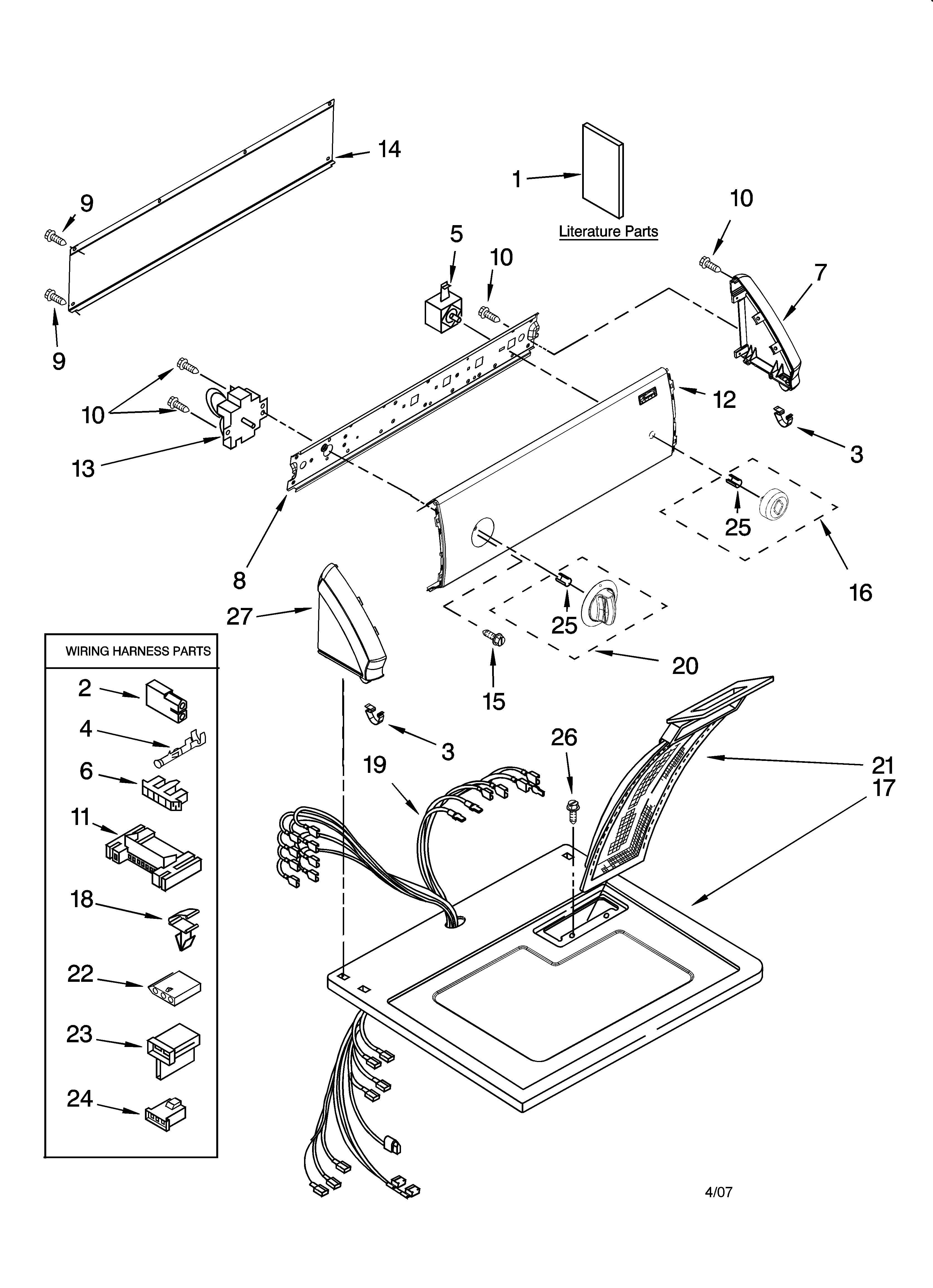 TOP AND CONSOLE PARTS