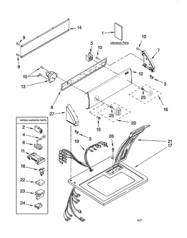 Top and console parts