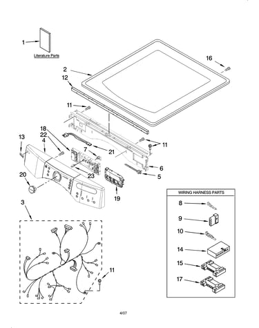 Top and console parts