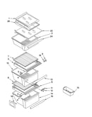 Refrigerator shelf parts