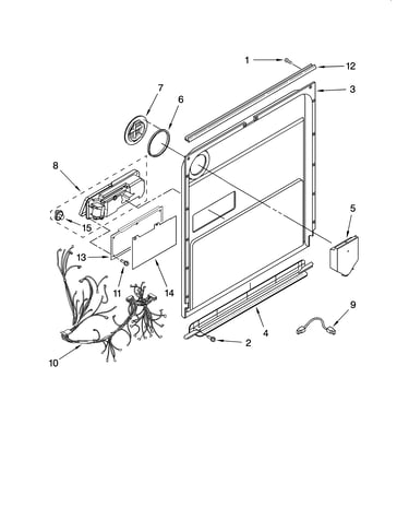 Door and latch parts