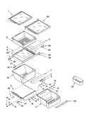 Refrigerator shelf parts