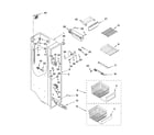 Kenmore Elite 10644033603 freezer liner parts diagram