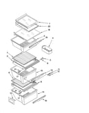 Refrigerator shelf parts