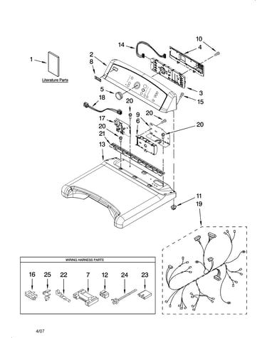 Top and console parts