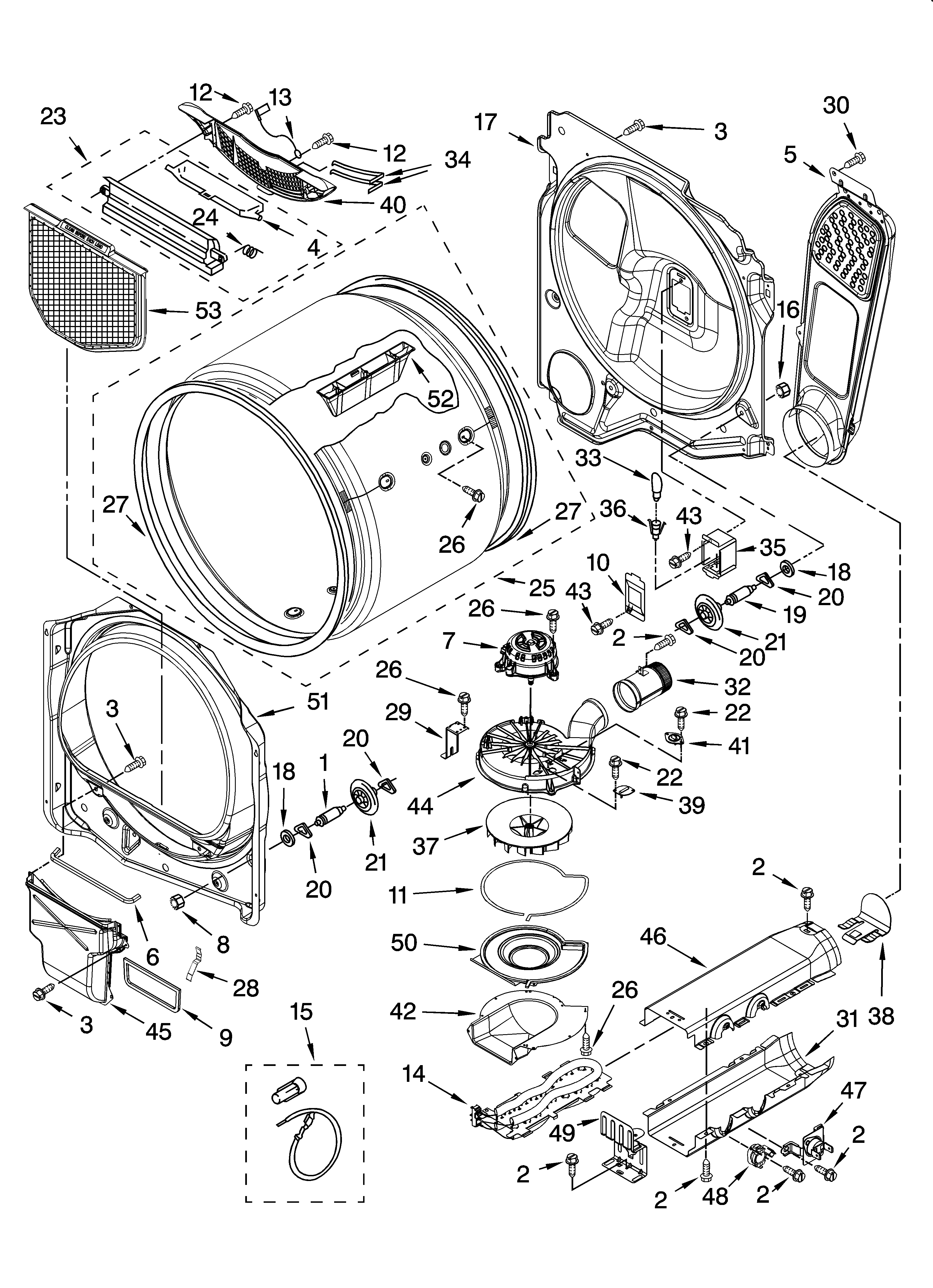 Bulkhead parts, optional parts (not included)