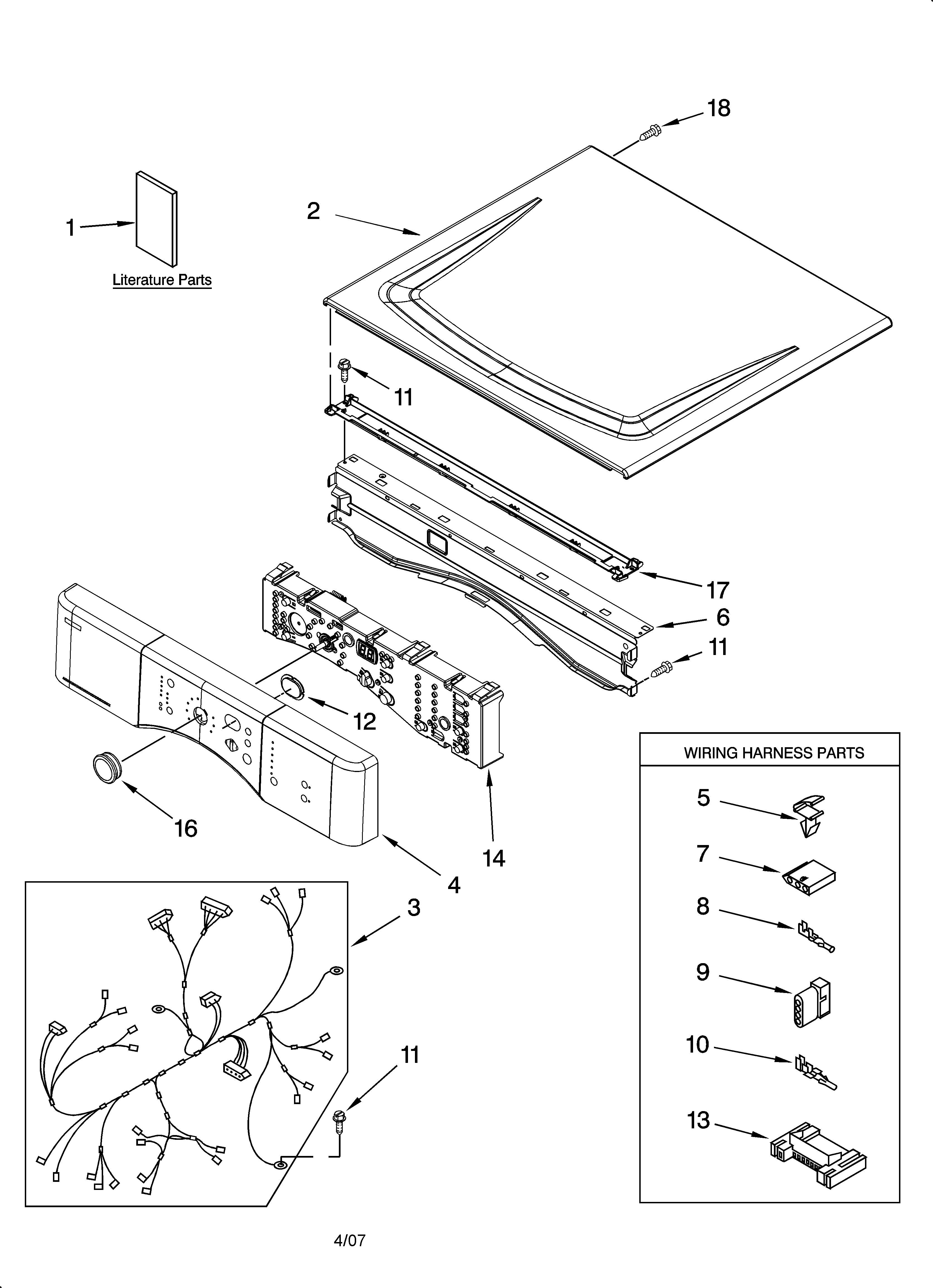 TOP AND CONSOLE PARTS