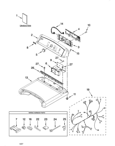 Top and console parts