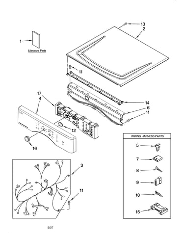 Top and console parts