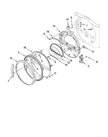 Door parts, optional parts (not included)