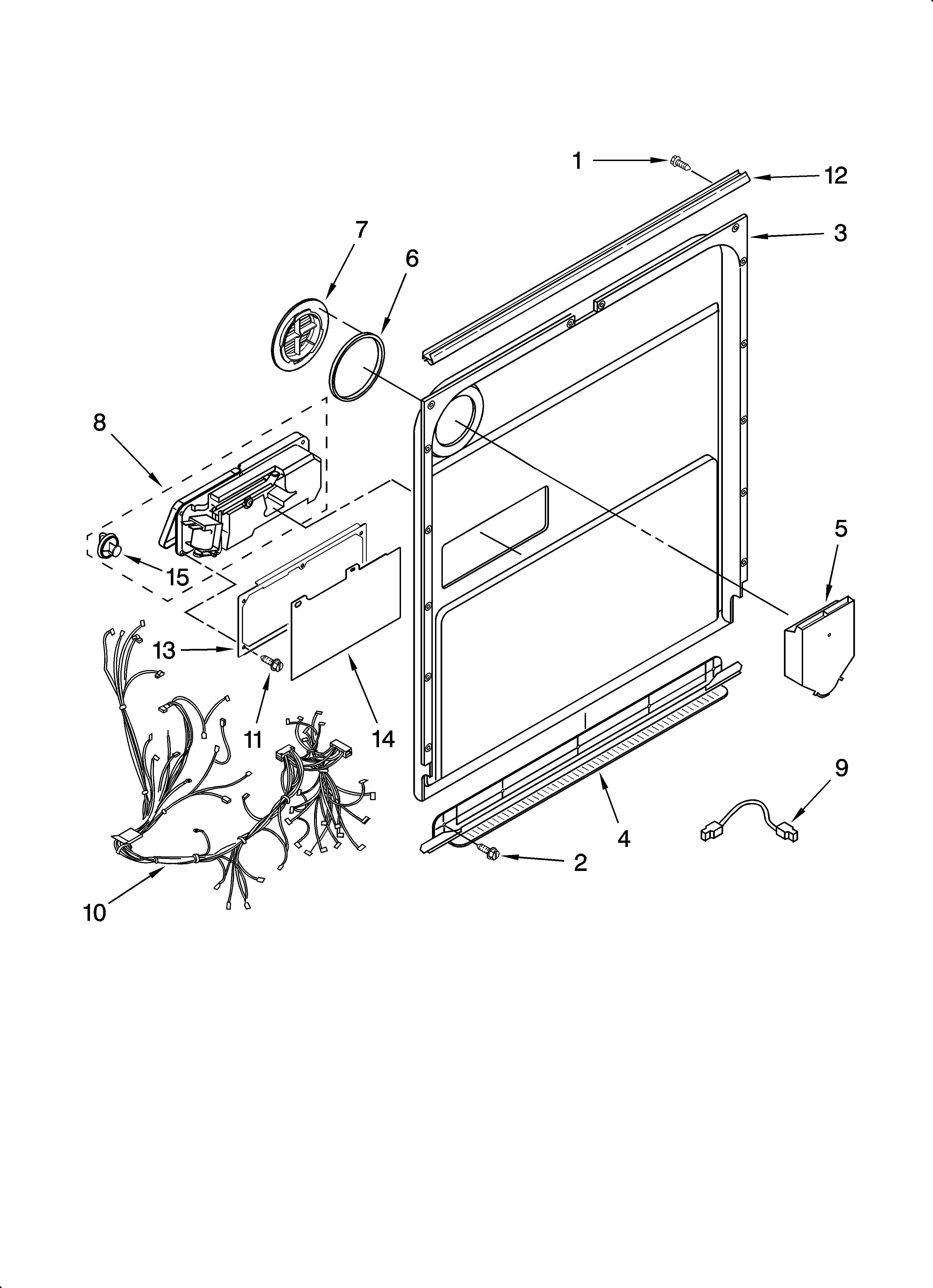 Door and latch parts