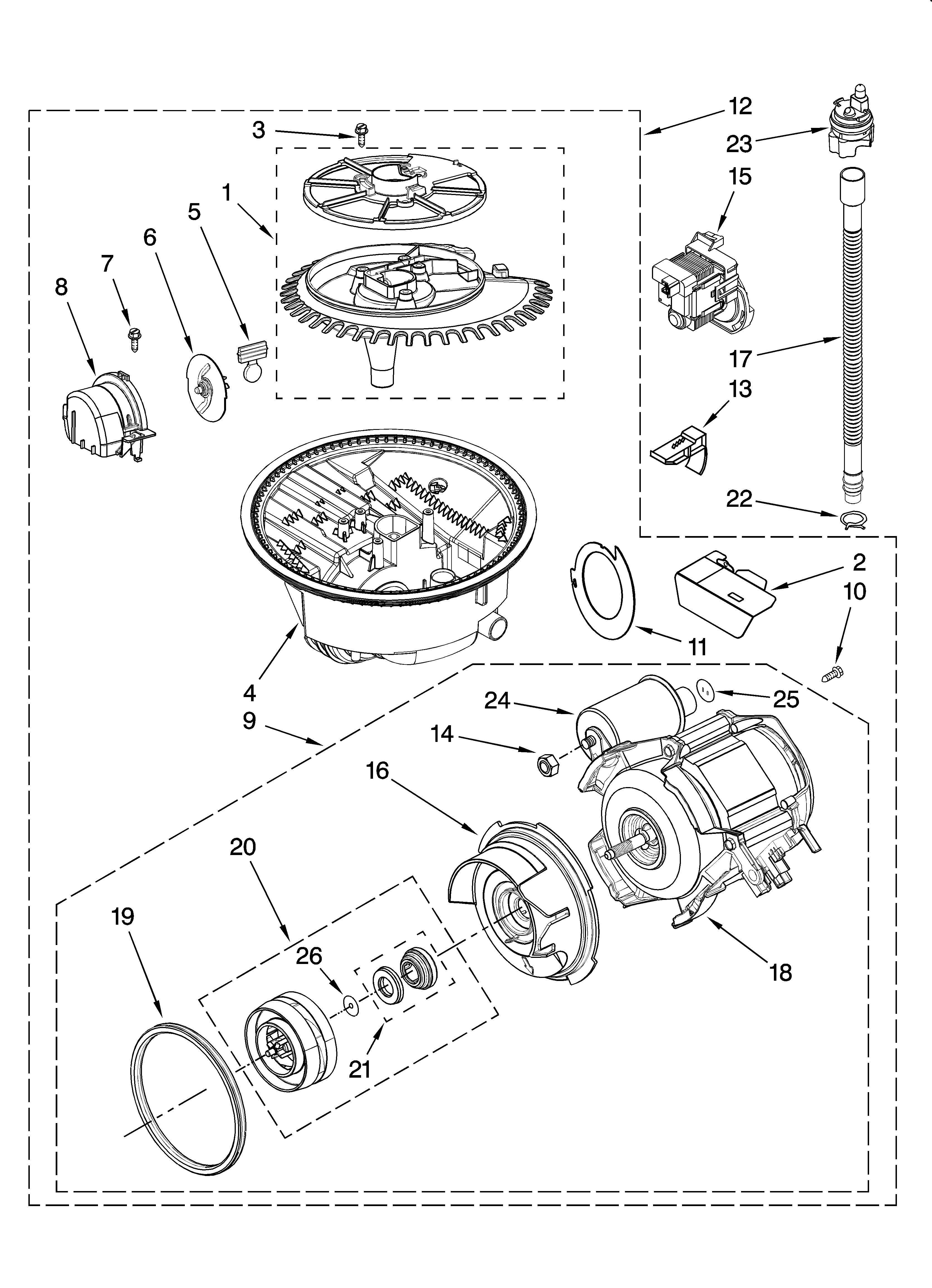Pump and motor parts