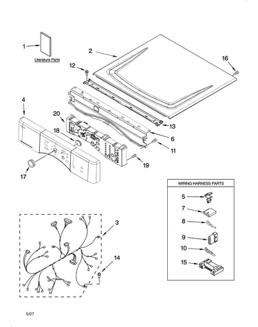 Top and console parts