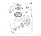 Kenmore Pro 66513873K602 pump and motor parts diagram