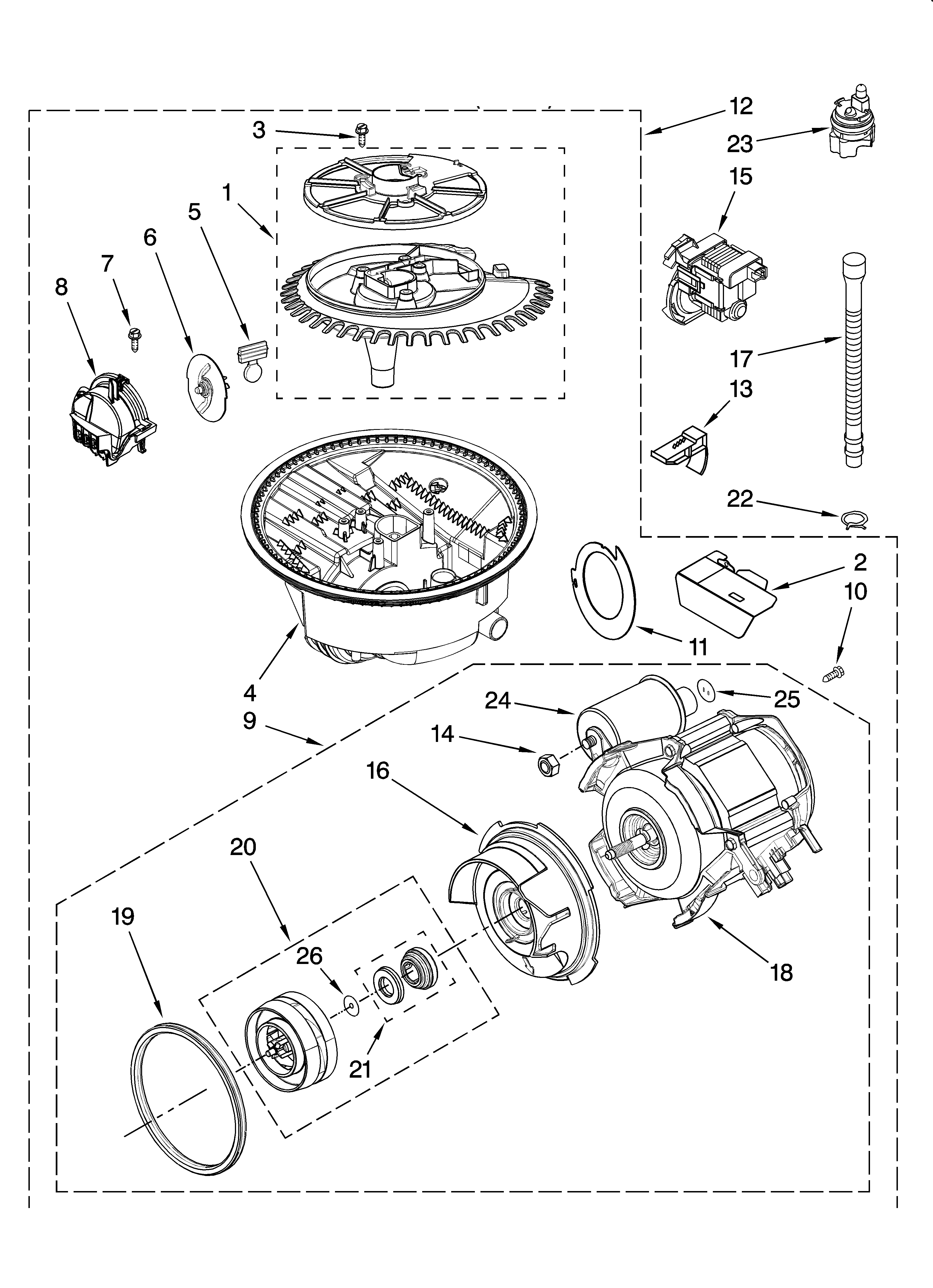 Pump and motor parts