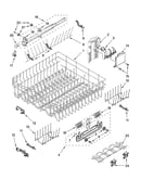 Upper rack and track parts
