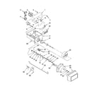 Kenmore 10656736603 motor and ice container parts diagram