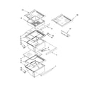 Kenmore 10658222700 refrigerator shelf parts diagram