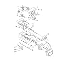 Kenmore 10658224700 motor and ice container parts diagram