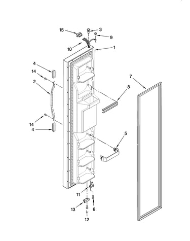 Freezer door parts