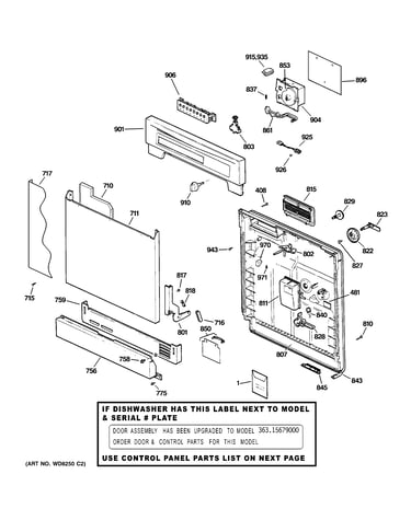 Escutcheon & door assembly