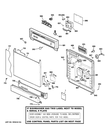 Escutcheon & door assembly