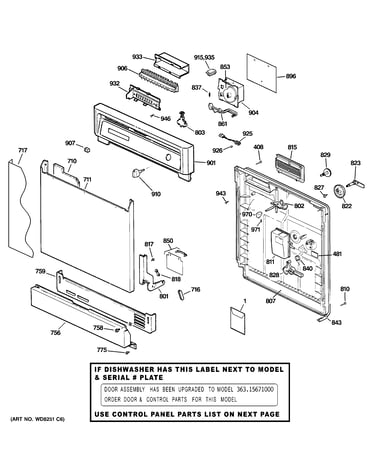 Escutcheon & door assembly