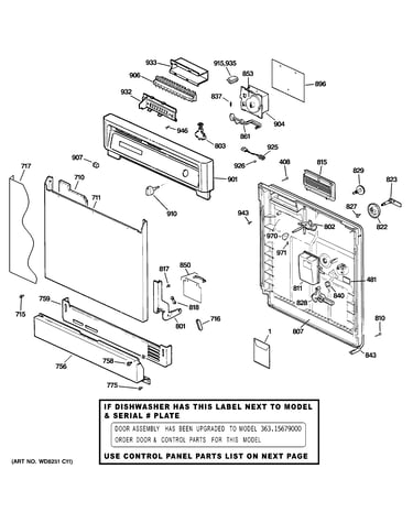 Escutcheon & door assembly