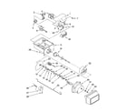 Kenmore 10658539700 motor and ice container parts diagram