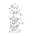 Kenmore 10656533400 refrigerator shelf parts diagram