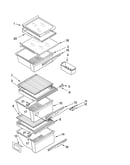 Refrigerator shelf parts