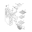 Kenmore 10656543400 freezer liner parts diagram