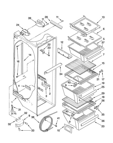 Refrigerator liner parts