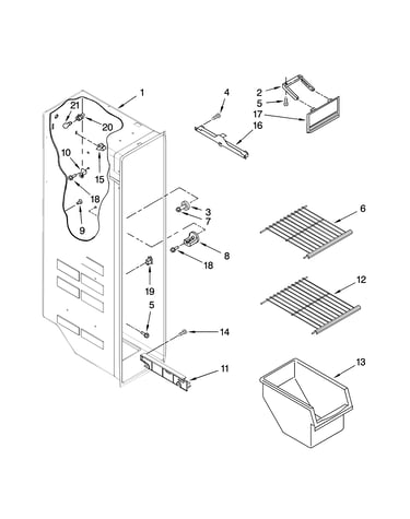 Freezer liner parts