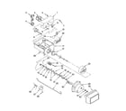 Kenmore 10656726604 motor and ice container parts diagram