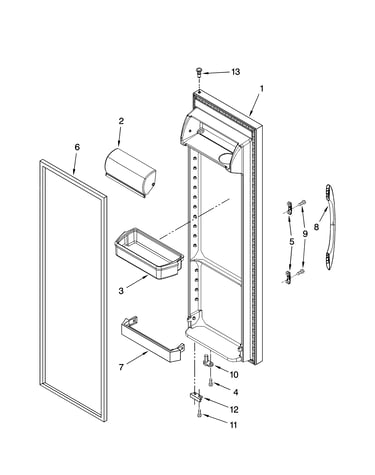 Refrigerator door parts