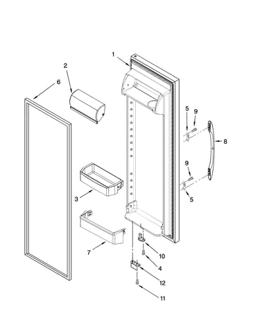 Refrigerator door parts
