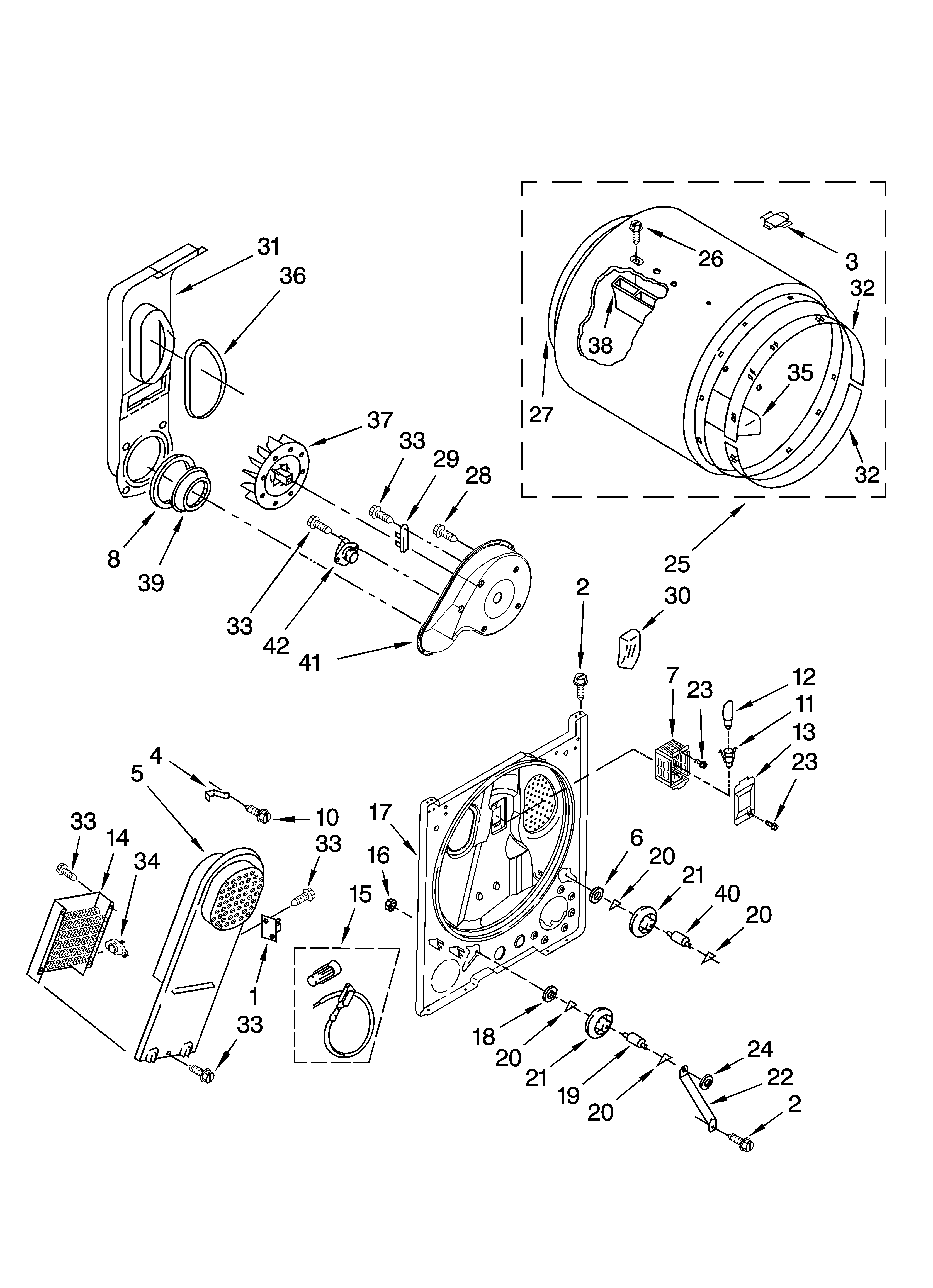 Bulkhead parts, optional parts (not included)