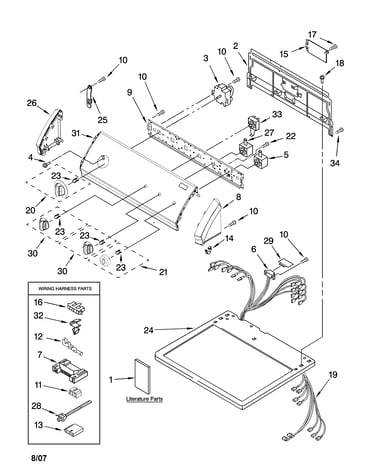 Top and console parts