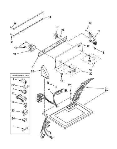 Top and console parts