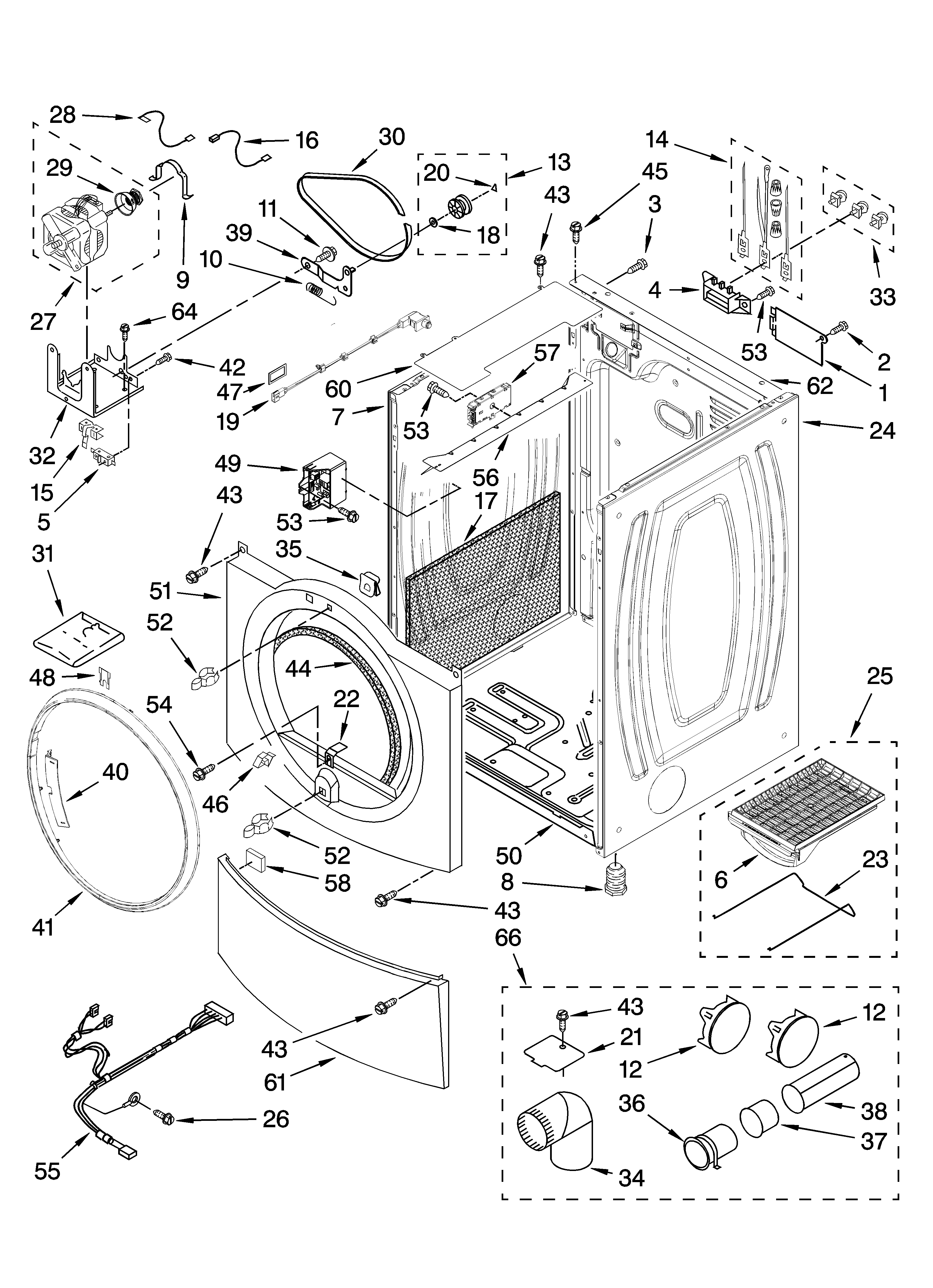 Cabinet parts